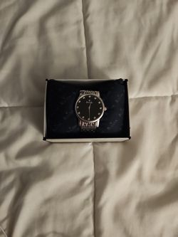 silver watch