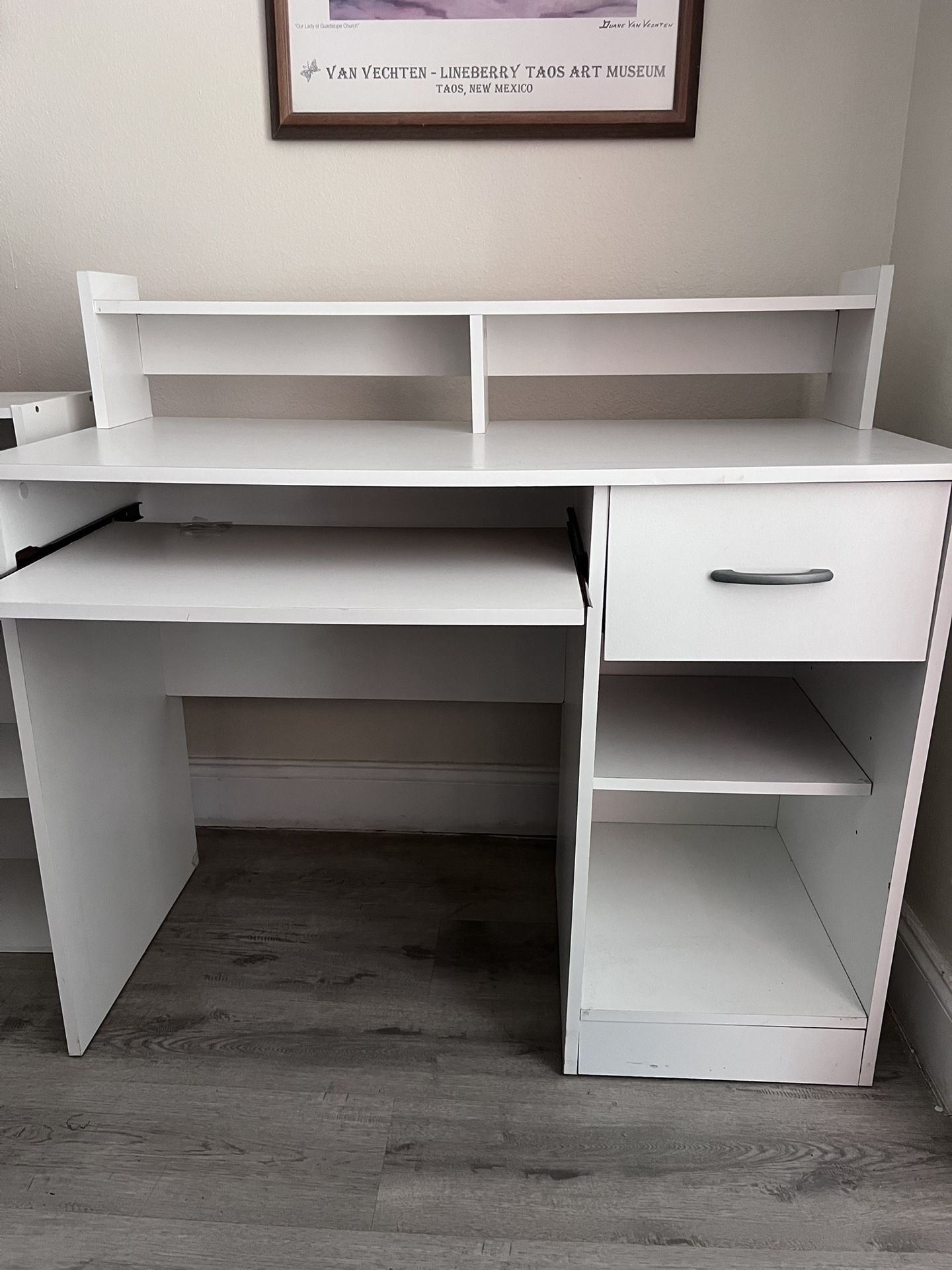 White desk