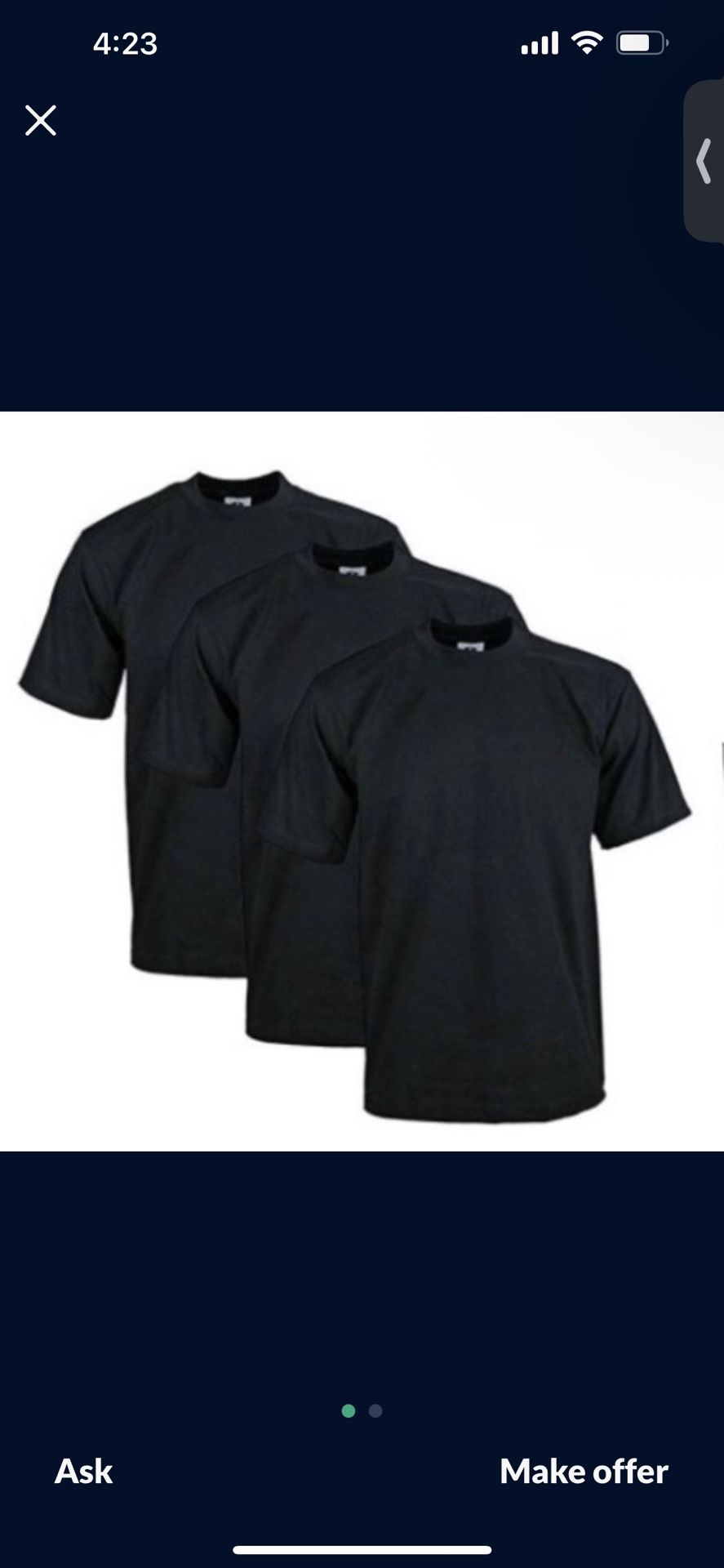 Pro Club T Shirts Black Medium New