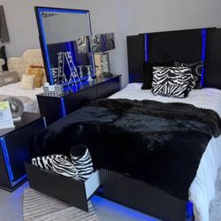 ✨💡 4PC LED BEDROOM SET – MODERN & LUXURY VIBES! 💡✨