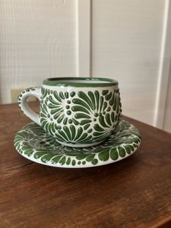 Hand Made Tea cup and Plate