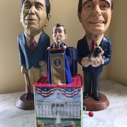 ESCO PRESIDENTS REAGAN AND BUSH, PLUS PRESIDENT GEORGE W. BUSH “JACK-IN-THE-BOX”