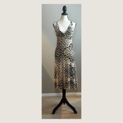 Just Cavalli Animal Print Open Back Halter Dress — IT 42 / US 6