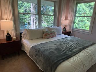 Pending puck up -Free King metal bed frame with a new premium mattress