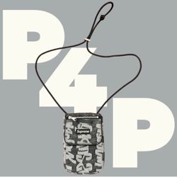 Supreme Fat Tip Jacquard Denim Neck Pouch