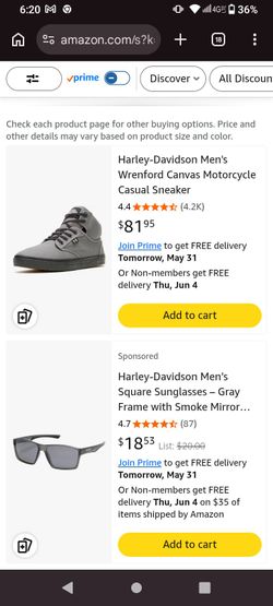 Harley Davidson grey casual sneakers