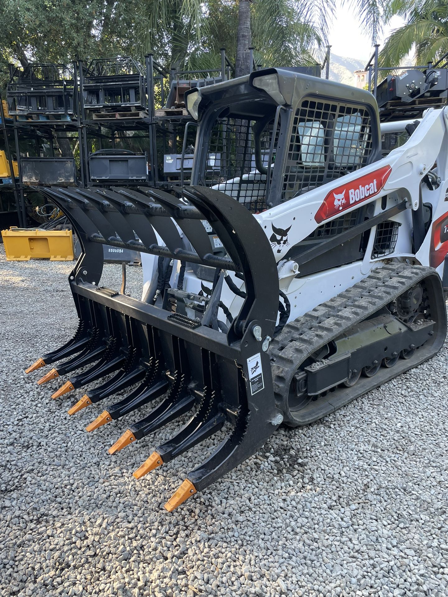 Skid Steer Skelton Brush Grapple For Bobcat Caterpillar