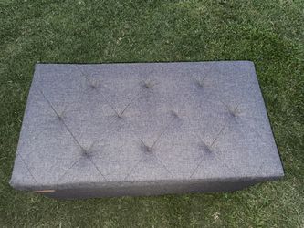 New Gray Ottoman