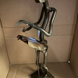 Tall Cast Iron Music Conductor With Music Songbook