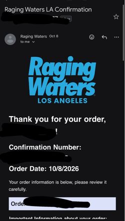 Ragging water tickets