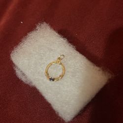 Black Hills Gold Pendant With A Stone 