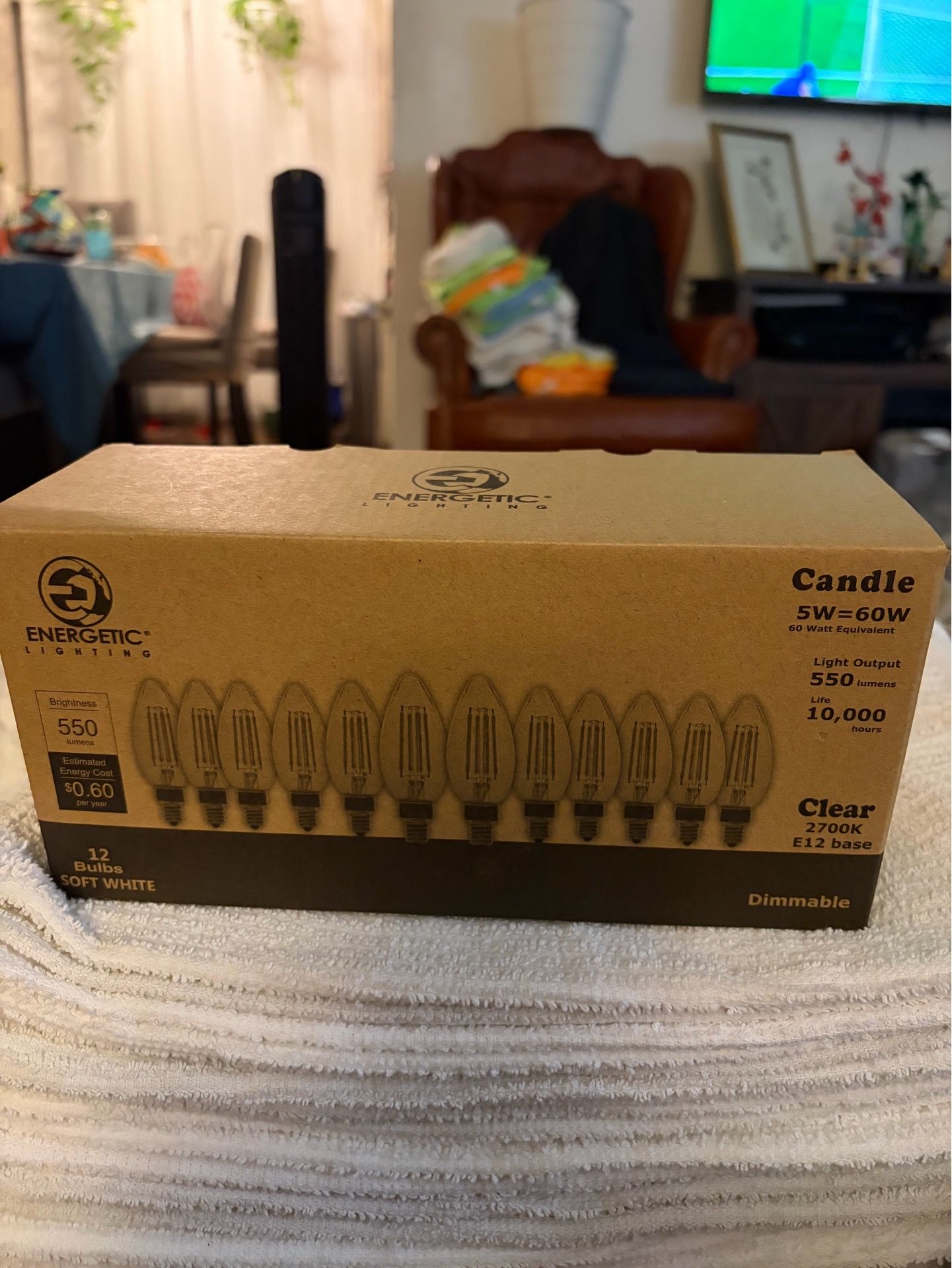 Energetic lighting 5w 60 w 12 bulbs
