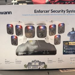 Brand New Swann Home Wired DVR 4K Security Camera System, 8 Channels, 8 Bullet Cameras Outdoor, 1TB HDD Storage