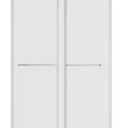 Shower Door , 46-48 in. W x 72 in. H Sliding Frameless Barn