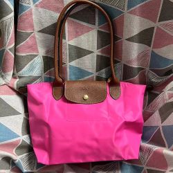 Longchamp Le Pliage Small Original Top Handle Bag Barbie Candy