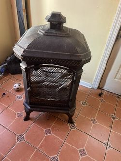 Metal fireplace