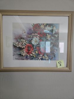 Framed painting