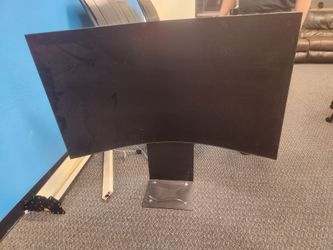 Three Samsung Odyssey Ark 55” 4K Curved Gaming Monitor