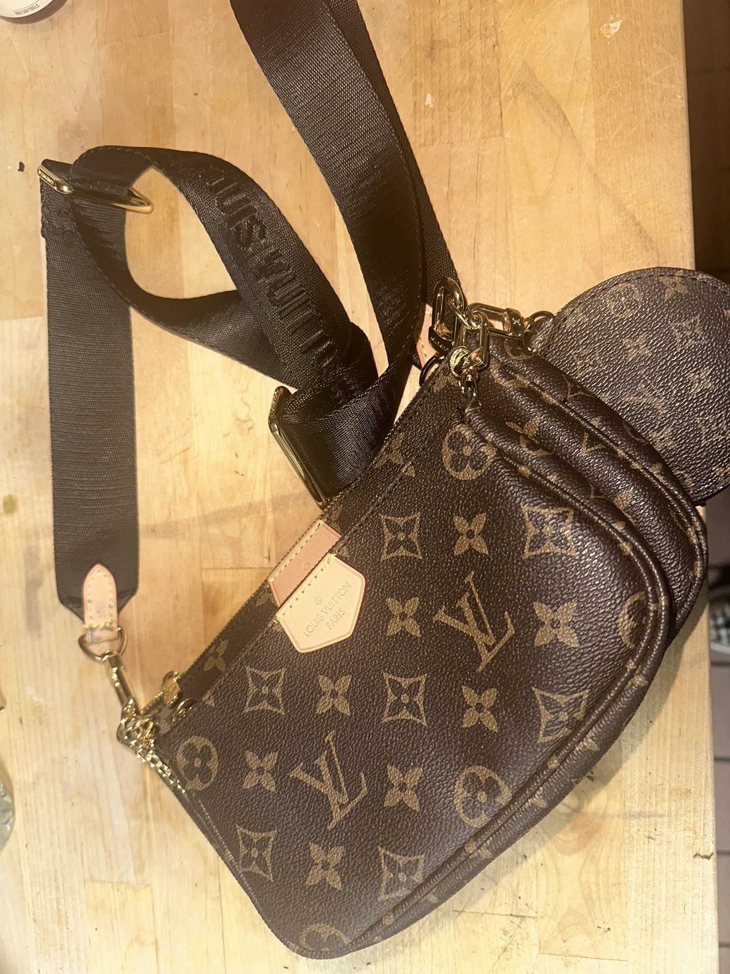 LV Multi Pochette cloth crossbody bag - Authentic for Sale in