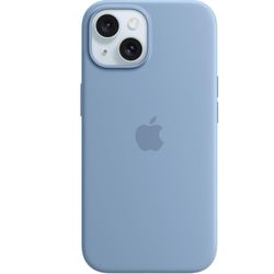Apple Silicone Case with MagSafe for iPhone 15 - Winter Blue