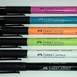 Faber-Castell Pitt Artist Brush Pens, 6 Ct 