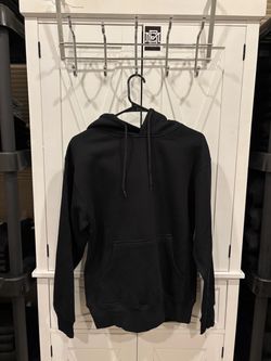 Plain Small Black Pullover Hoodie