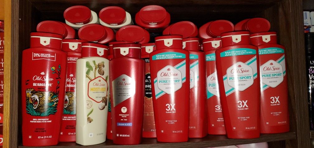 Old Spice Body Wash 5 Botellas Por $20 5 Bottles For $20