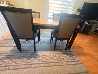 Dining Table with 4 Chairs –$40