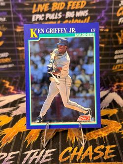 1991 Score Ken Griffey Jr #2 Seattle Mariners HOF Blue Border