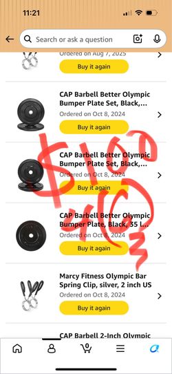 CAP Olympic weights 6 plates
