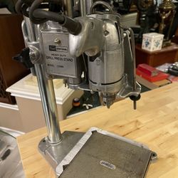 Vintage Craftsman Drill Press With Drill Bits