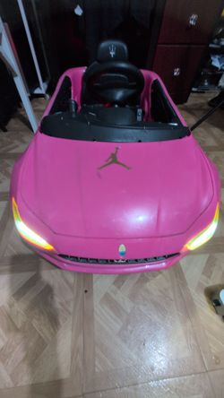 Electric car for toddler pink single rider