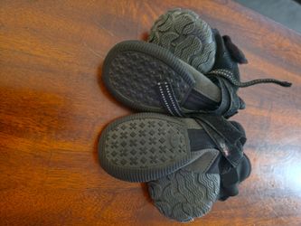 Black Dog Boots with Velcro Straps