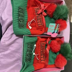 Dog And Human Matching Christmas Beanies