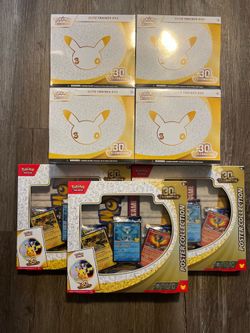 Pokemon 30th Anniversary Lot 4 Etbs 3 Posters