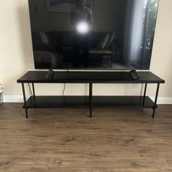 Black TV Stand (2 Tier)