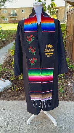 Rose grad stole