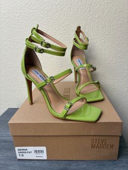 New Steve Madden Women’s Lime Green Heels, size 7
