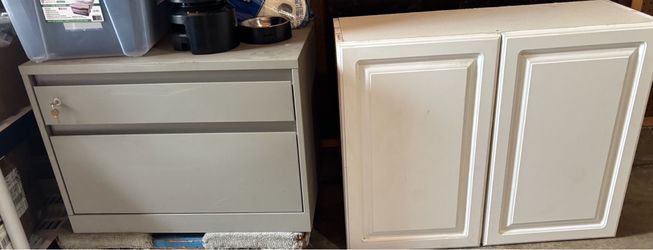 FREE Storage Cabinet + 1 White Cabinet