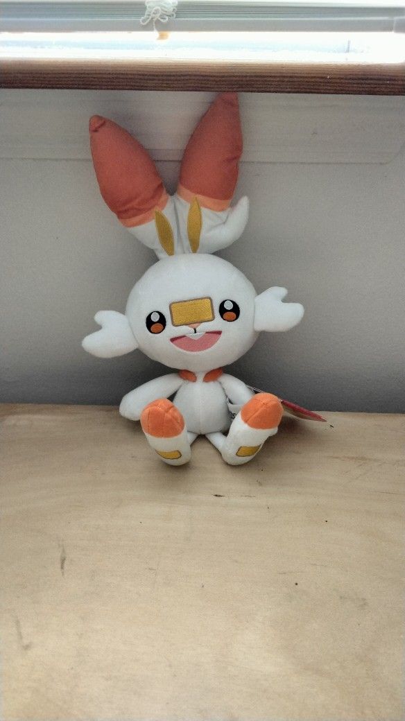 Scorbunny Pokemon plush