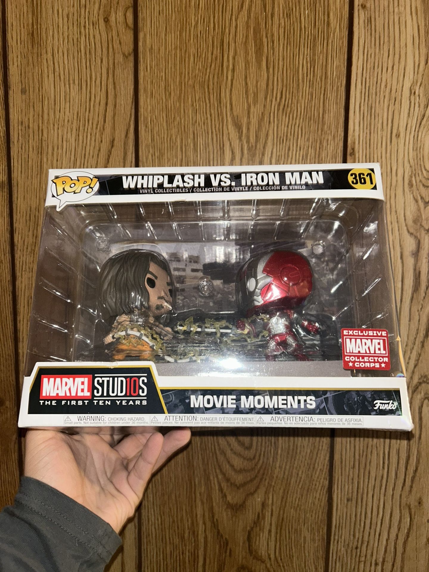 Marvel Movie Moment Iron Man Vs Whiplash Funko Pop 361