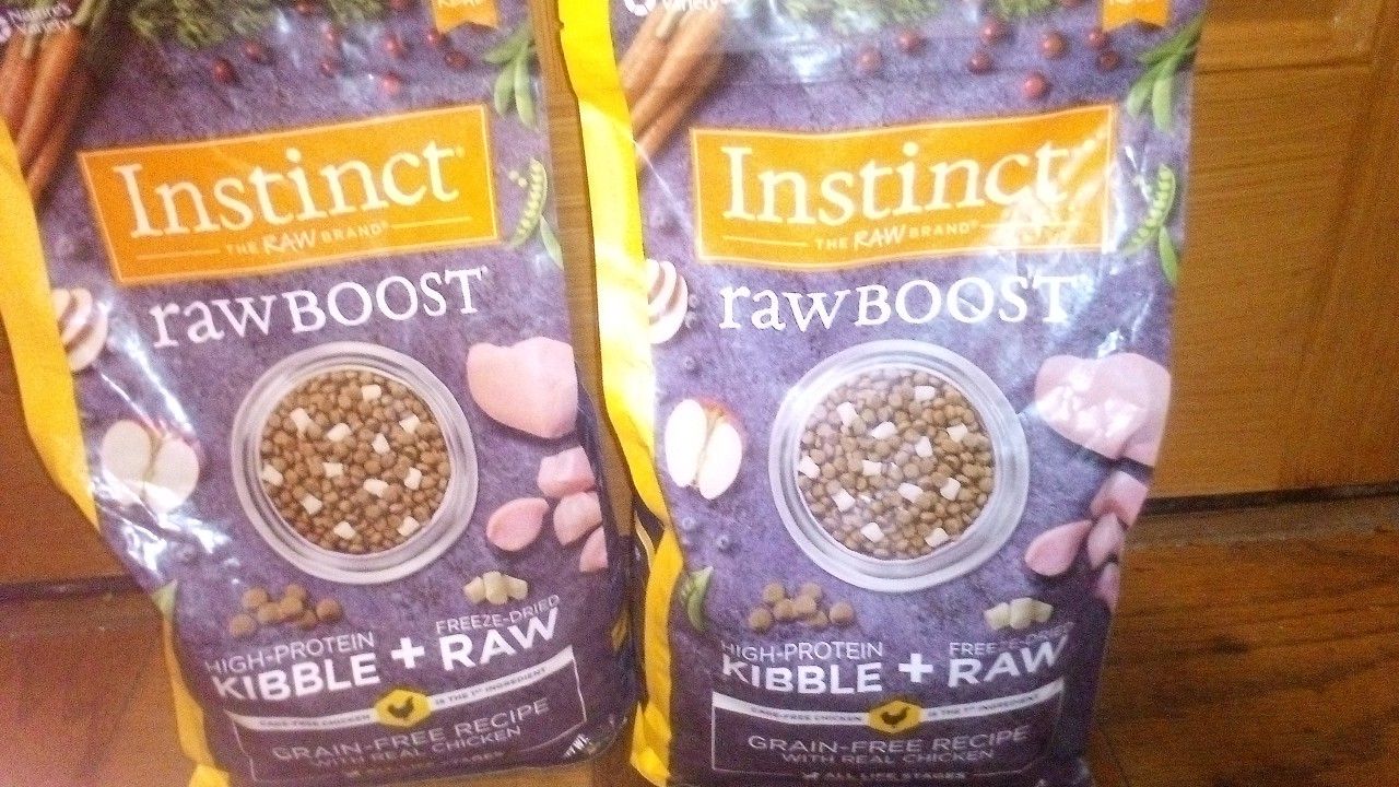 2 Bags Of Instinct Dog Food