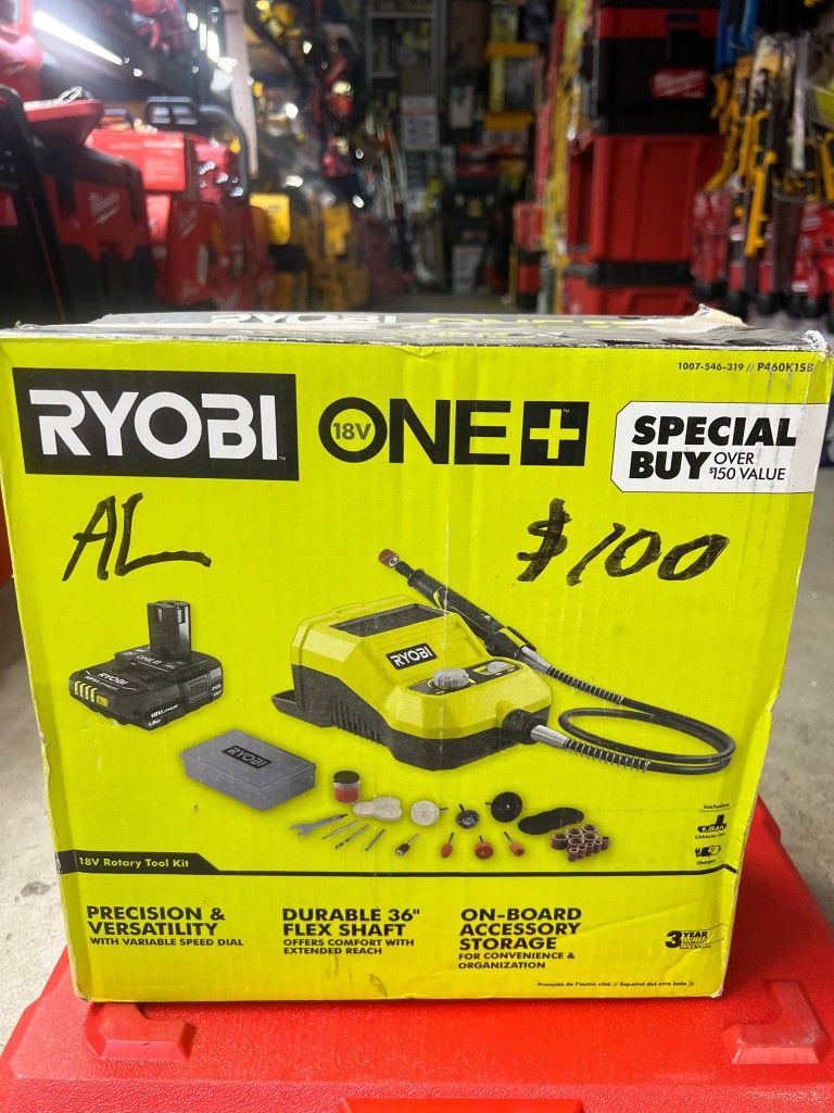 Ryobi ONE + 18V Battery Tool Kit
