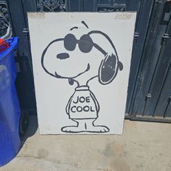 Canvas Painting Of Snoopy