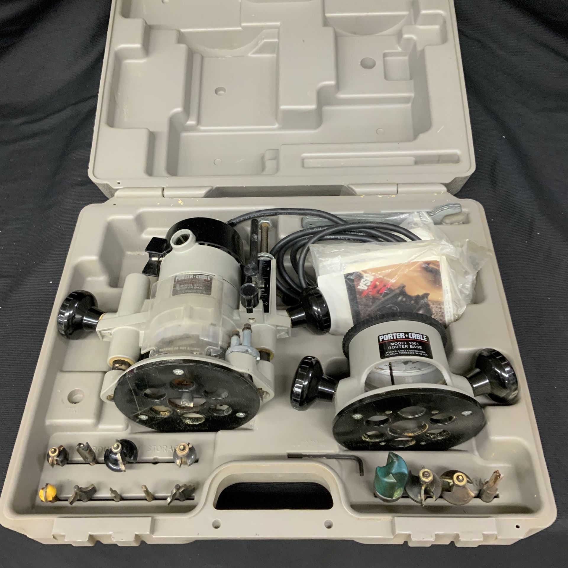 Porter Cable 6902 Router Kit W Bits In Case