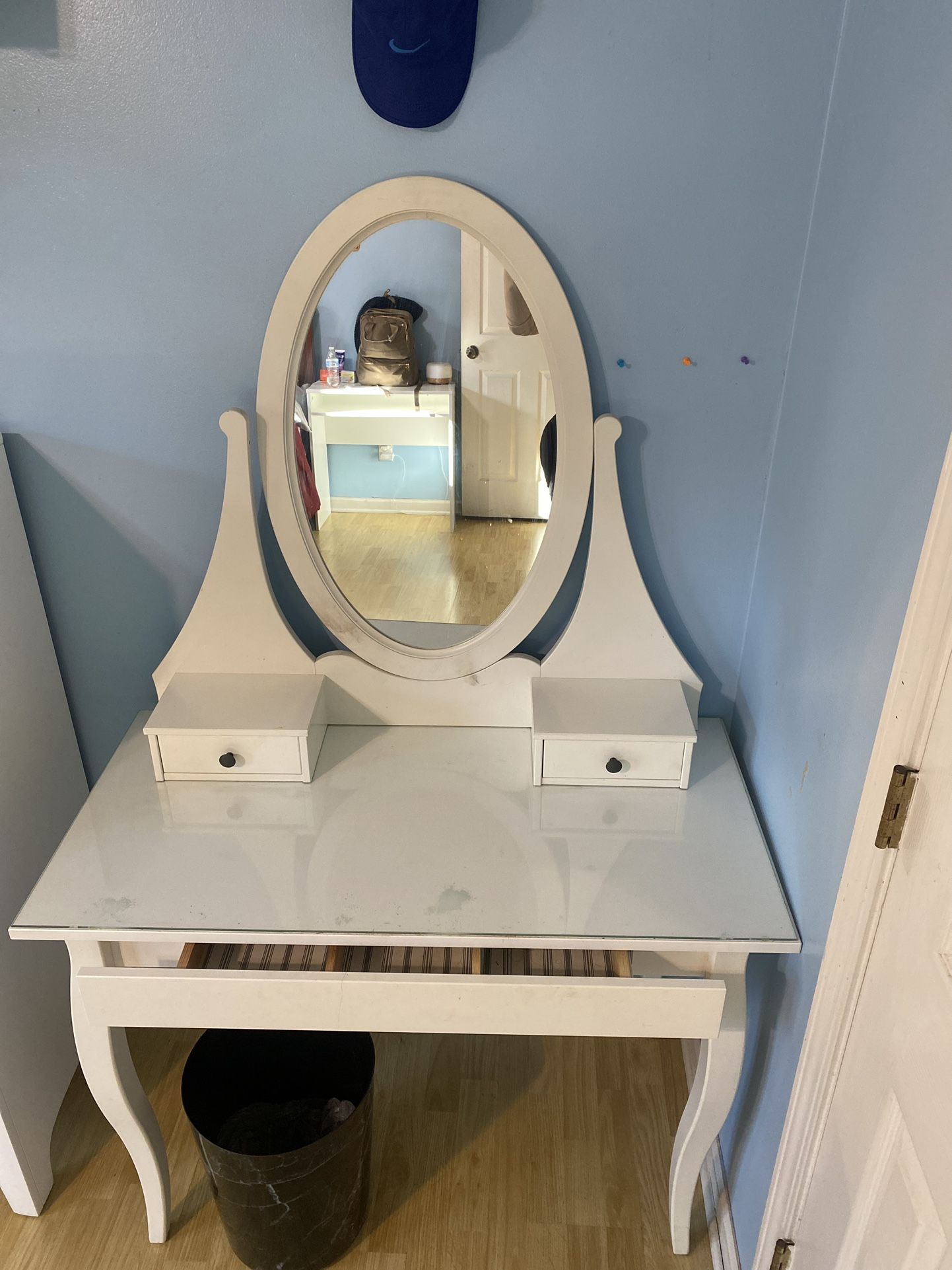 White Vanity Desk