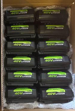 40V 7.5Ah Replacement Battery - Ryobi Compatible - New
