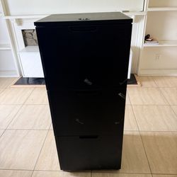Black 3-Drawer Filing Cabinet