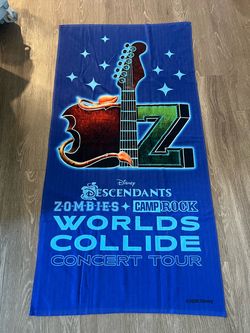 Disney Worlds Collide Concert Tour Beach Towel