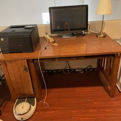 Desk With Keyboard Key